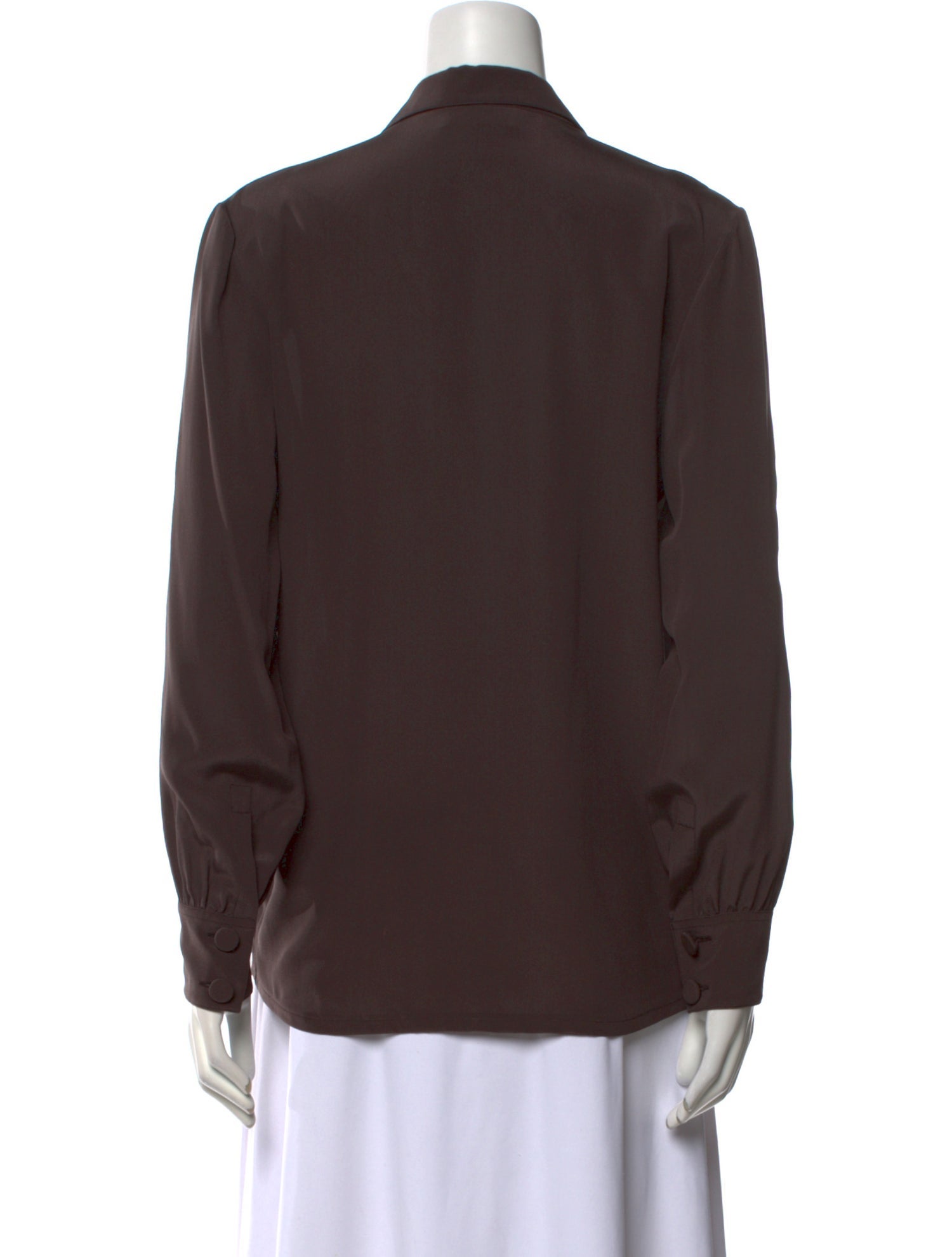 Saint Laurent 2024 Silk Button-Up Top